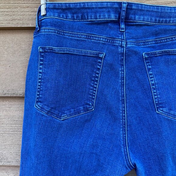 LOFT Outlet Womens Blue Denim Curvy Bootcut Jeans Size 14 - Picture 12 of 13